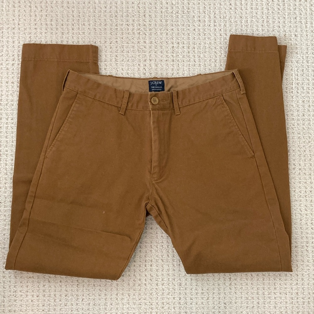 JCREW The Driggs men's 31x30 gold khaki brown